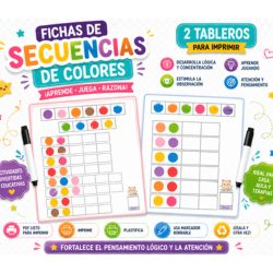 Patrones y Secuencias de Colores | Material Educativo PDF